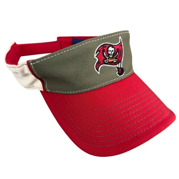 Tampa Bay Buccaneers Reebok NFL Red & Olive Green Visor Cap Adjustable - Picture 3 of 12